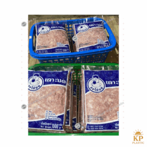 ถุงสกรีนโลโก้ถุงหมูบด ร้านส่ง ของสด ถุงซีล
